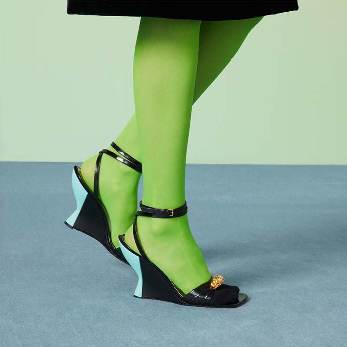 G*u*i women gg high-heel sandal hardware black patent leather square toe geometric-shaped heel