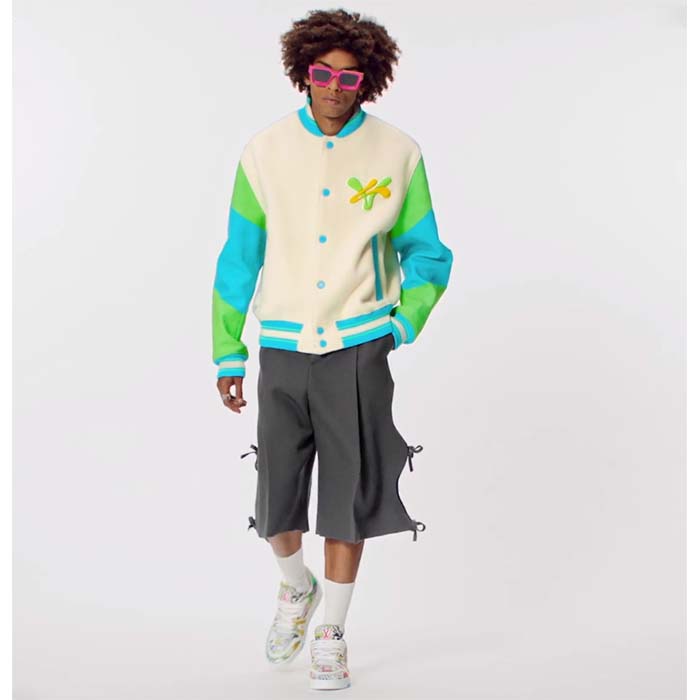 Louis Vuitton Unisex LV Trainer Sneaker White Printed Canvas Rubber Outsole Initials