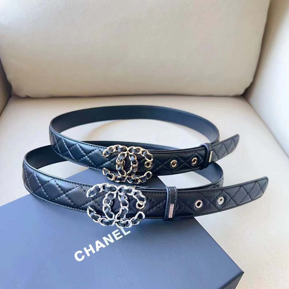 Chanel Women Calfskin & Gold-Tone Metal Black