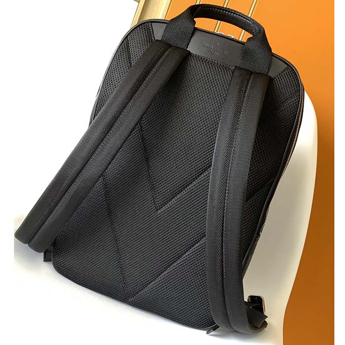 Louis Vuitton LV Unisex Michael Backpack Nv2 Black Damier Infini Onyx Cowhide Leather