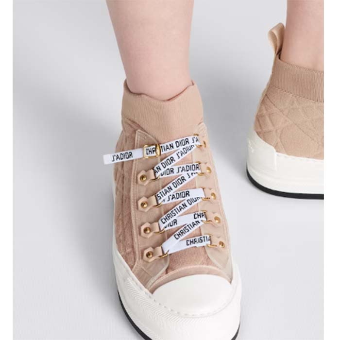 Dior CD Unisex Walk’N’Dior Platform Sneaker Nude Macrocannage Technical Mesh