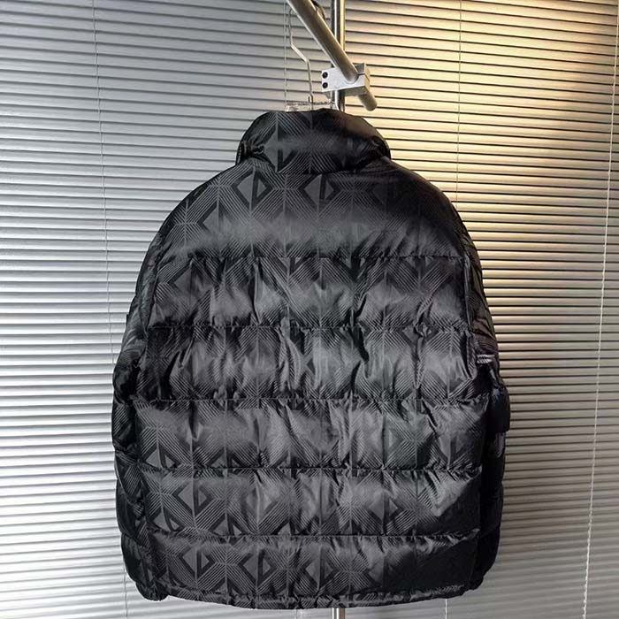 Dior Men CD Dior Oblique Down Jacket Black Technical Jacquard