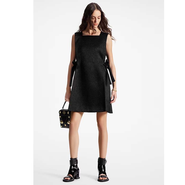 Louis Vuitton LV Women Moonlight Ankle Boot Black Patent Calf Leather Side Zip Padded Footbed Rubber