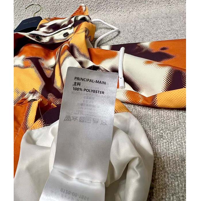 Louis Vuitton Women Cotton Hooded Blouson Regular Fit LV Mappamundi Signature Printed All Over
