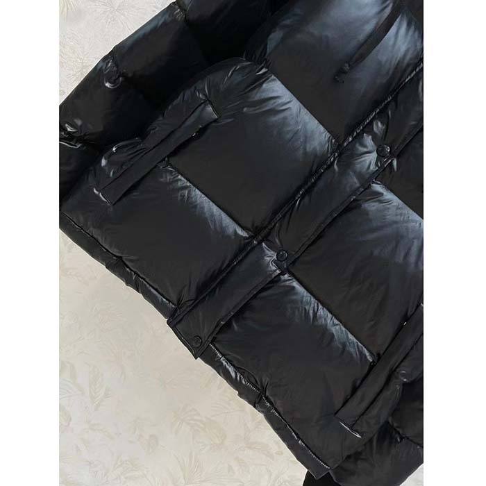 Louis Vuitton Women LV SKI Glossy Nylon Puffer Jacket Polyamide Black