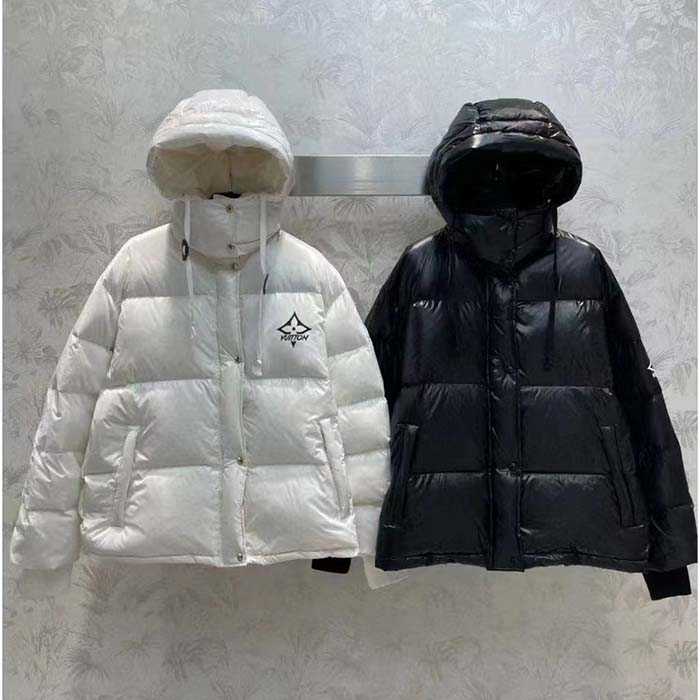 Louis Vuitton Women LV SKI Glossy Nylon Puffer Jacket Polyamide Black