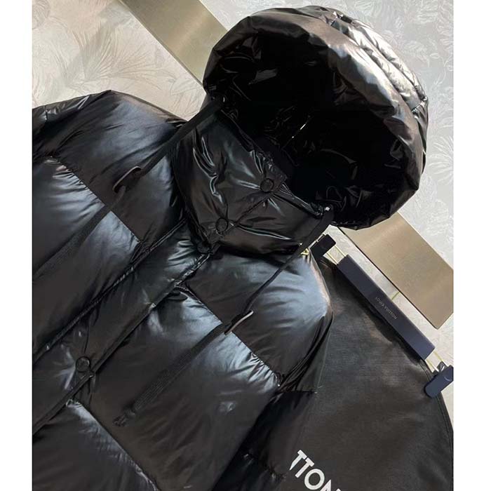 Louis Vuitton Women LV SKI Glossy Nylon Puffer Jacket Polyamide Black