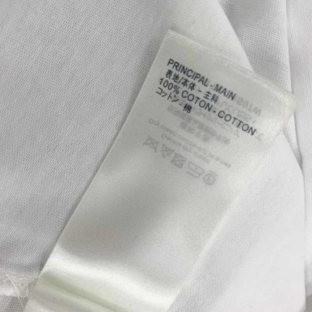 Louis Vuitton Men Monogram Pocket T-Shirt Cotton White Monogram Jacquard Denim LV Golden Chain