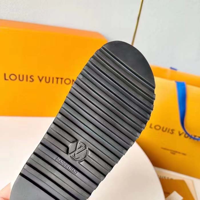Louis Vuitton Unisex LV Cosy Flat Comfort Clog Natural Suede Calf Leather Shearling