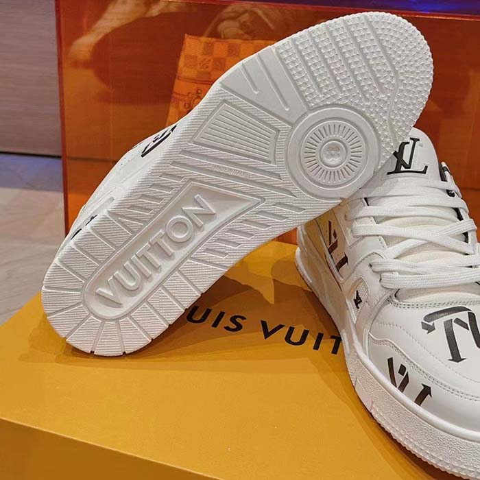 Louis Vuitton Unisex LV Trainer Sneaker Black Mix of Sustainable Materials