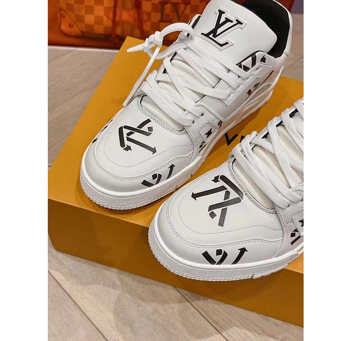 Louis Vuitton Unisex LV Trainer Sneaker Black Mix of Sustainable Materials