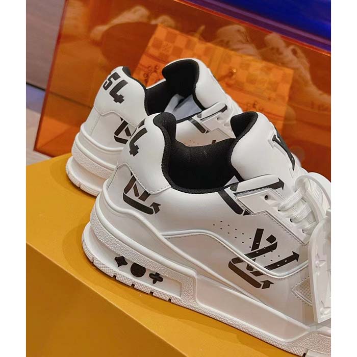 Louis Vuitton Unisex LV Trainer Sneaker Black Mix of Sustainable Materials