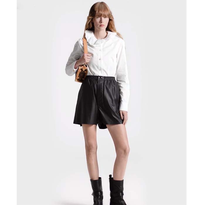 Louis Vuitton Women LV Fin Collar Shirt Cotton Optical White Regular Fit
