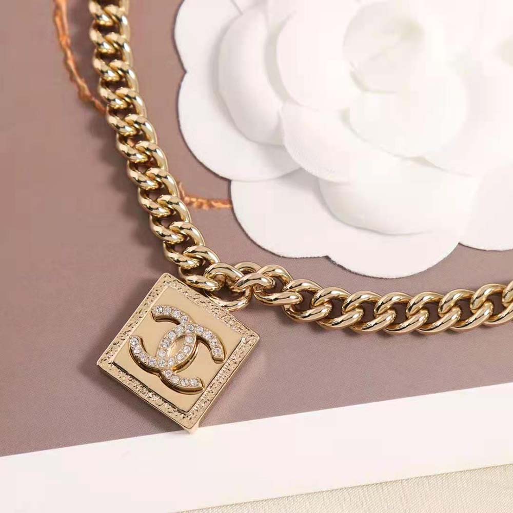 Chanel Women Choker in Metal & Strass