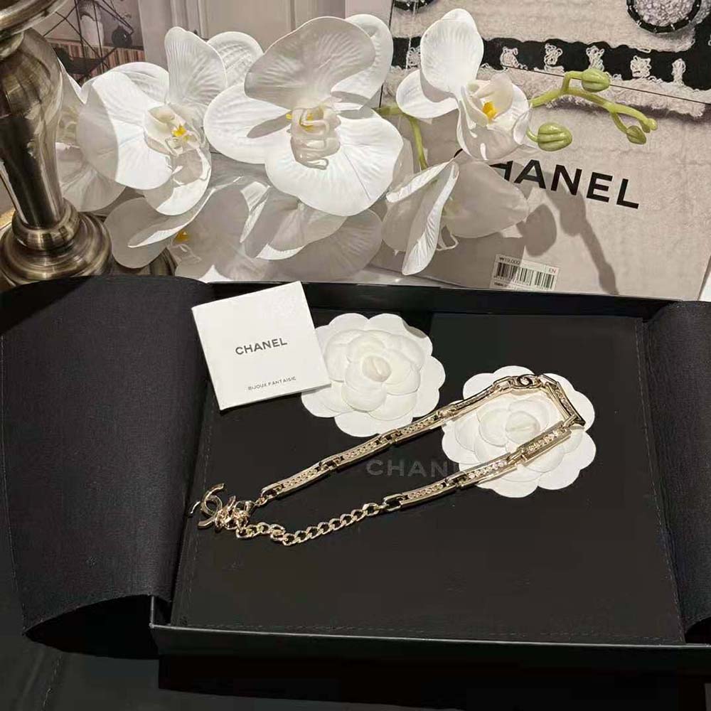 Chanel Women Choker in Metal and Strass
