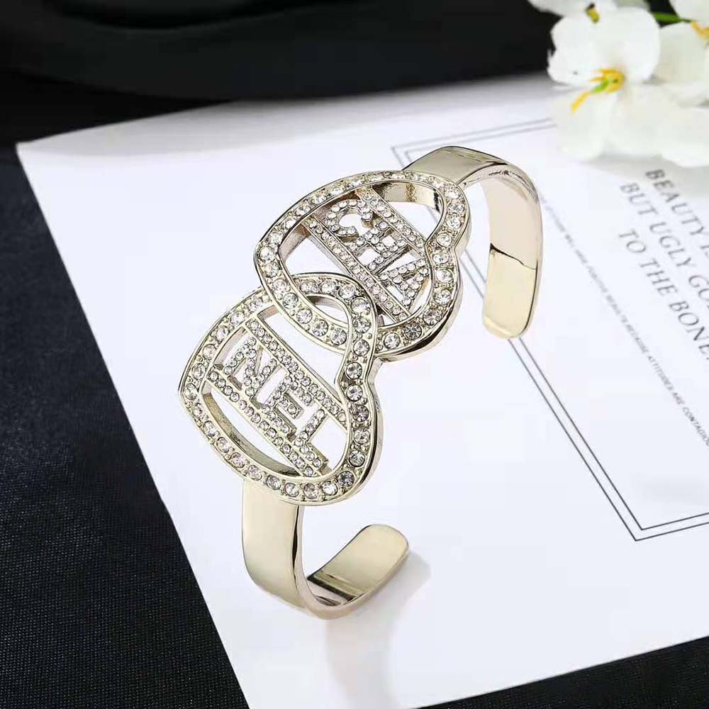 Chanel Women Cuff in Metal and Strass