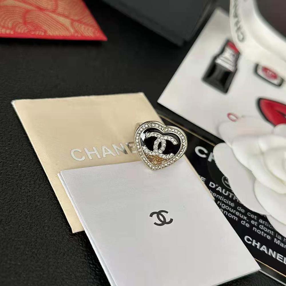 Chanel Women Ring in Metal and Strass
