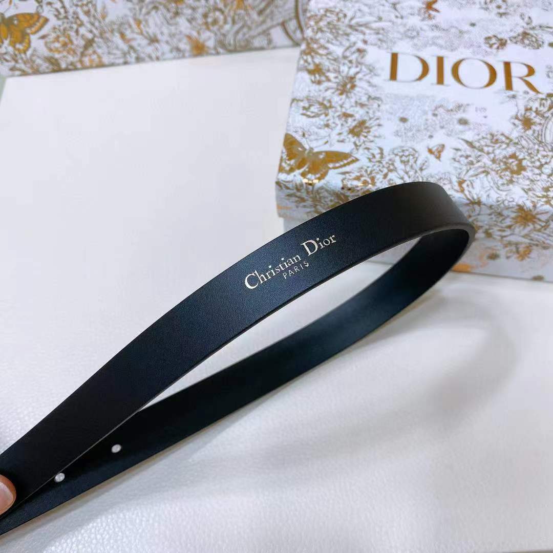 Dior Unisex CD Dior Métamorphose Belt Black Ultrasmooth Calfskin 20 MM Width