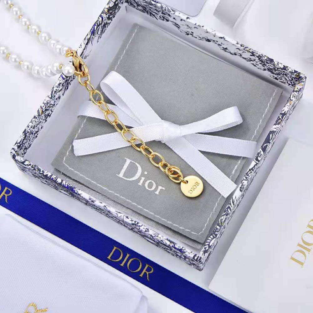 Dior Women Jardin Enchanté Necklace Antique Matte Copper-Finish Metal