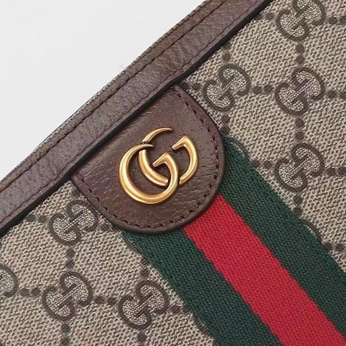 G*u*i gg unisex ophidia gg crossbody bag beige ebony gg supreme canvas double g