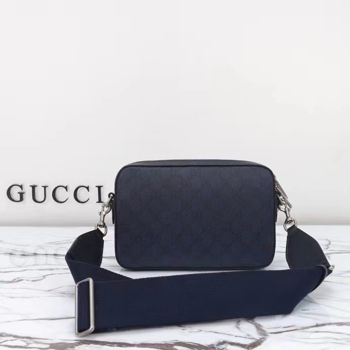 G*u*i gg unisex ophidia gg crossbody bag blue black gg supreme canvas double g