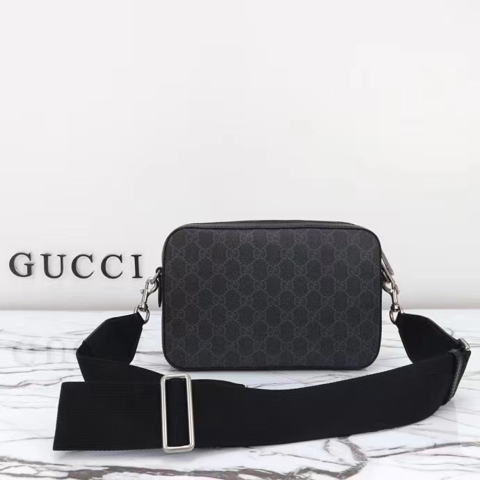 G*u*i gg unisex ophidia gg crossbody bag interlocking g black gg supreme canvas zip closure