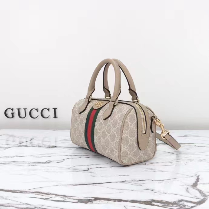 G*u*i gg unisex ophidia gg mini top handle bag beige white gg supreme canvas