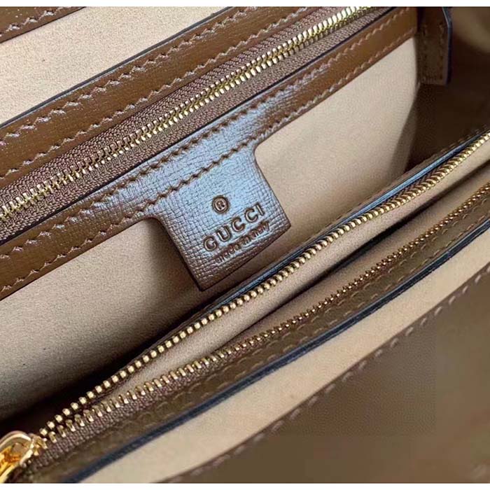 G*u*i gg women jackie 1961 medium tote bag beige ebony gg supreme canvas