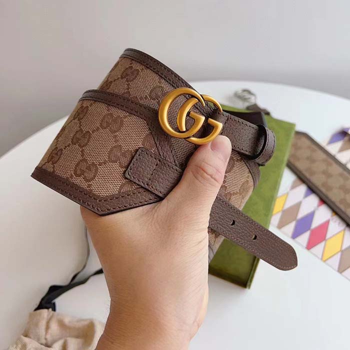 G*u*i unisex gg marmont wide belt beige ebony gg supreme canvas double g