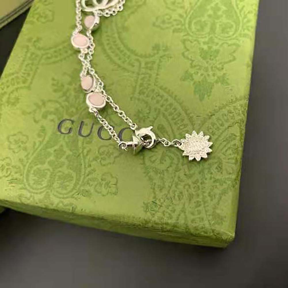 G*u*i women double g mother of pearl bracelet
