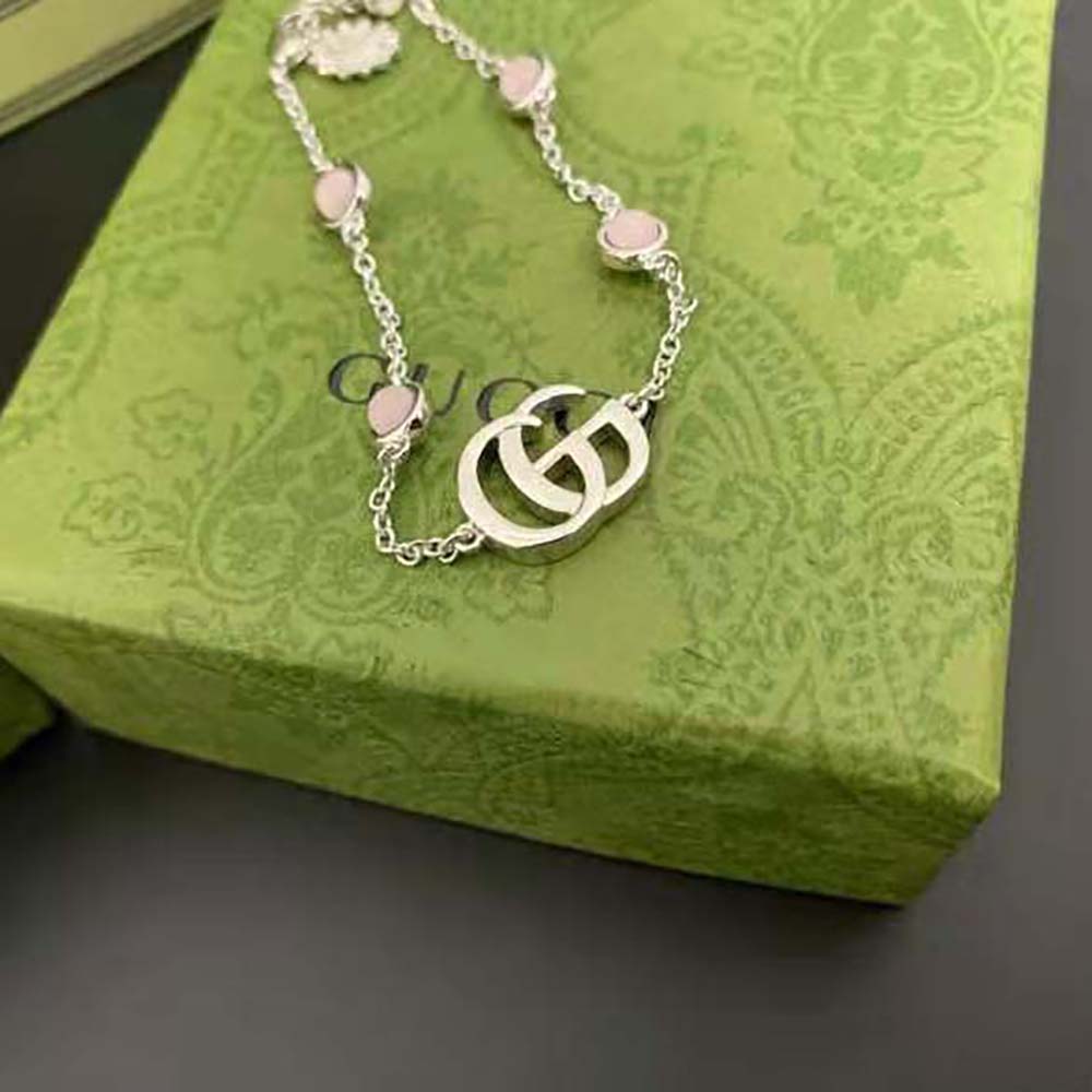 G*u*i women double g mother of pearl bracelet