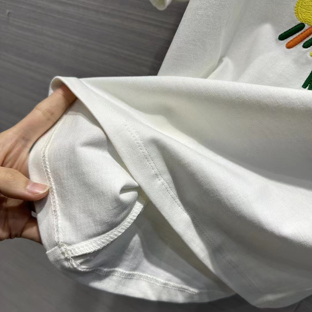 G*u*i men gg cotton jersey t-shirt monday 30°c weather embroidery crewneck short sleeves