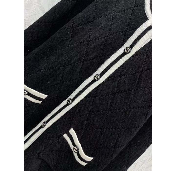 G*u*i women gg extra fine wool piquet coat collarless long sleeves two front pockets