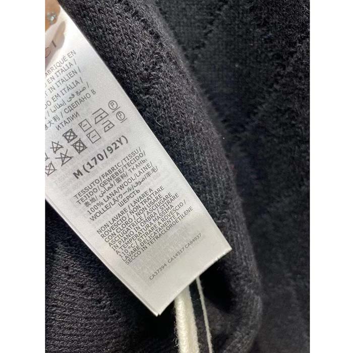 G*u*i women gg extra fine wool piquet coat collarless long sleeves two front pockets