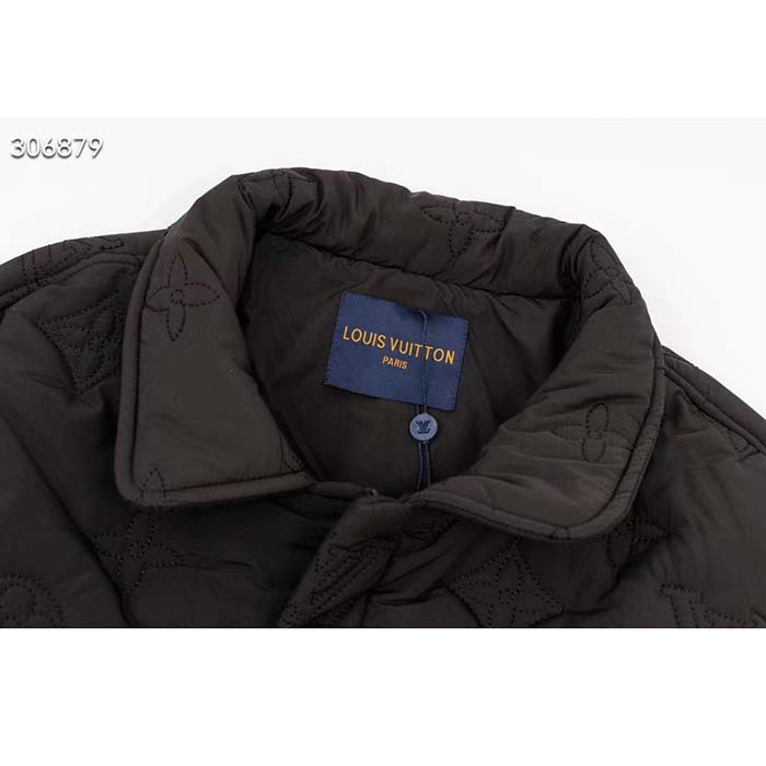 Louis Vuitton Men LV Monogram Padded Light Blouson Polyamide Black Loose Fit