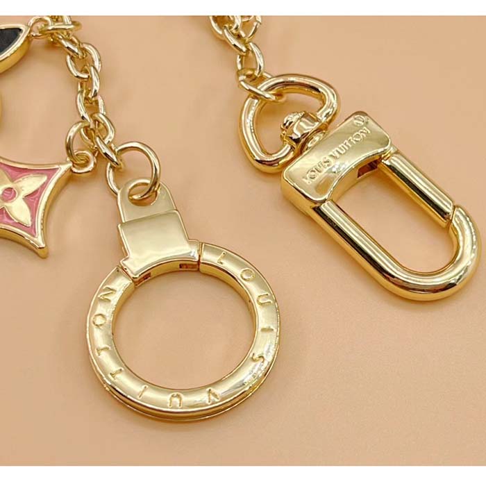 Louis Vuitton Unisex Spring Street Chain Bag Charm Monogram Canvas Gold-Color Hardware