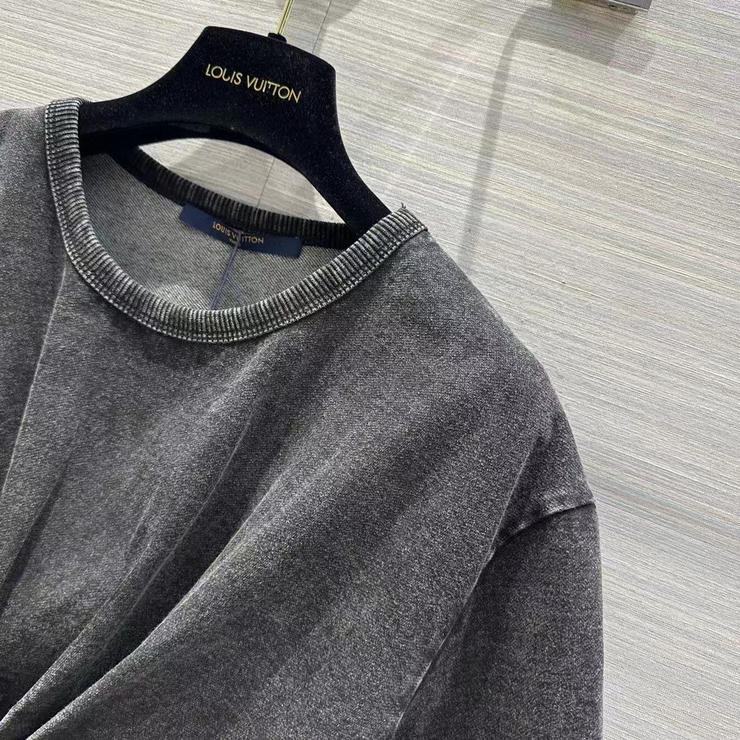 Louis Vuitton Women LV Snap Button T-Shirt Cotton Metal Grey Regular Fit