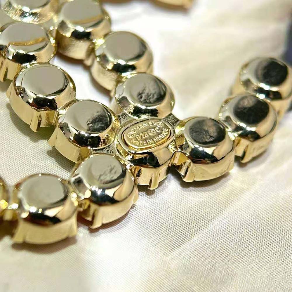 Chanel Women Brooch in Metal and Diamantés