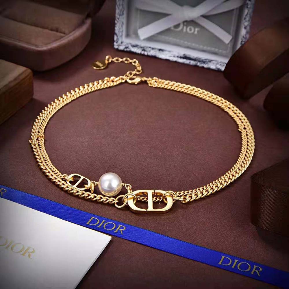 Dior Women 30 Montaigne Choker Gold-Finish Metal