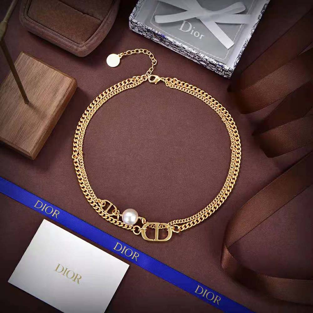 Dior Women 30 Montaigne Choker Gold-Finish Metal
