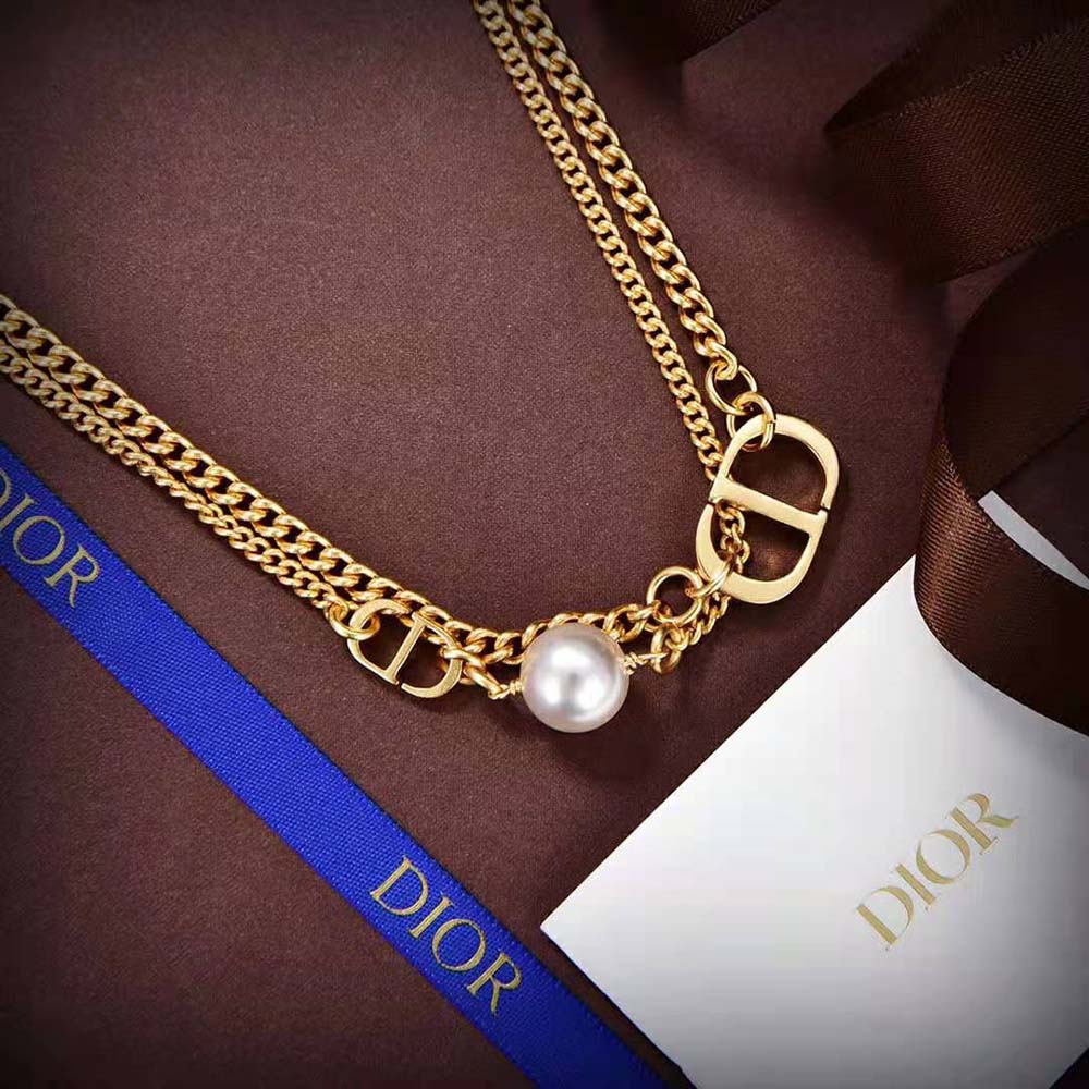 Dior Women 30 Montaigne Choker Gold-Finish Metal