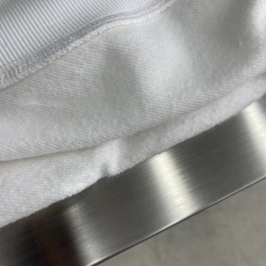 dior men cd Di*m*nd oversized sweatshirt white organic cotton fleece