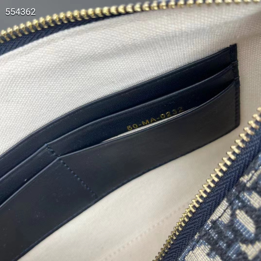 Dior Women CD Diorstar Hobo Bag Chain Blue Dior Oblique Jacquard Reference: S3202UTZQ_M928