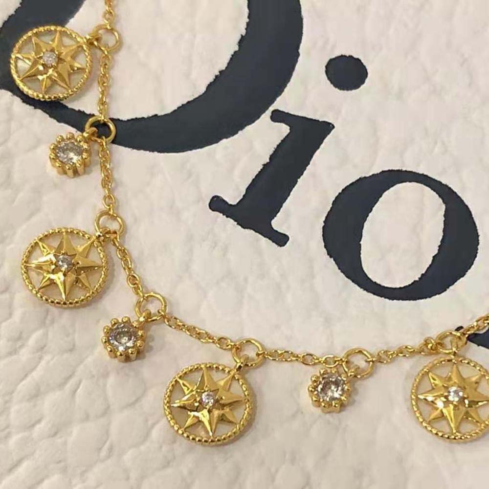 dior women rose des vents bracelet yellow gold Di*m*nds and mother-of-pearl