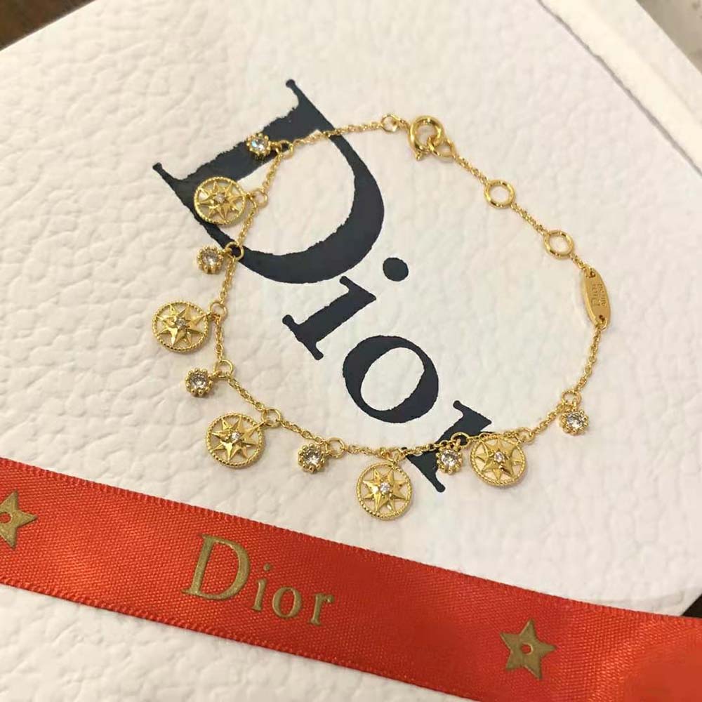 dior women rose des vents bracelet yellow gold Di*m*nds and mother-of-pearl