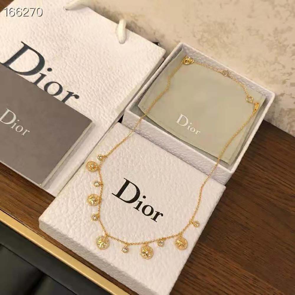dior women rose des vents necklace yellow gold Di*m*nds and mother-of-pearl