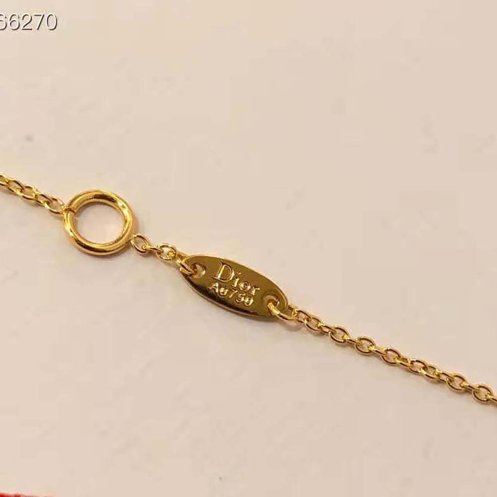 dior women rose des vents necklace yellow gold Di*m*nds and mother-of-pearl