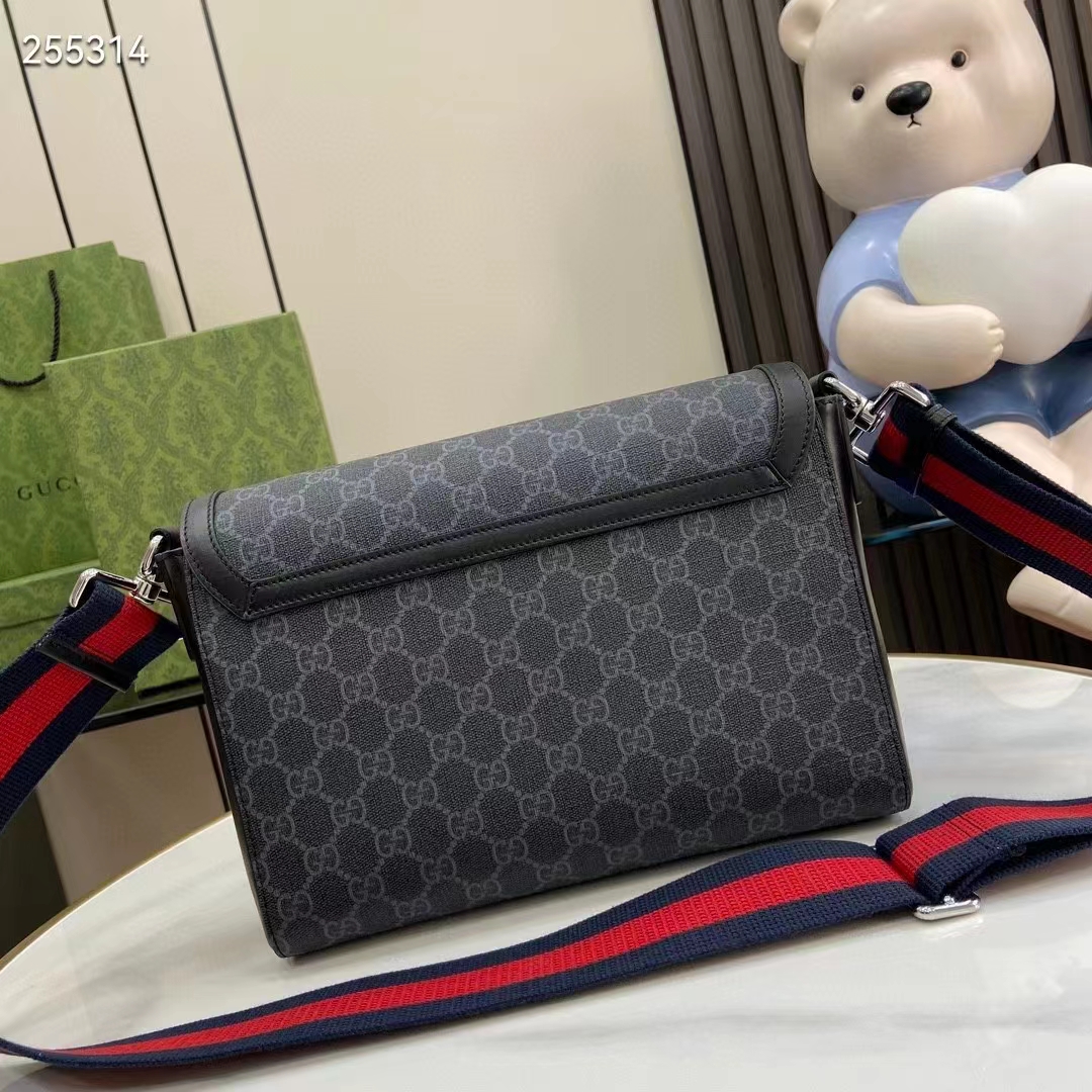 G*u*i gg unisex ophidia gg crossbody bag gg black supreme canvas leather