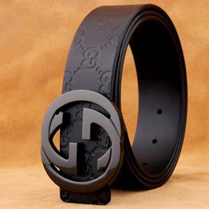 G*u*i unisex gg marmont belt black leather double g black buckle