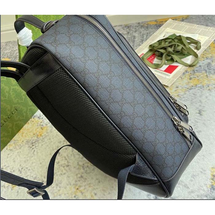 G*u*i unisex ophidia gg medium backpack navy blue black gg supreme canvas double g